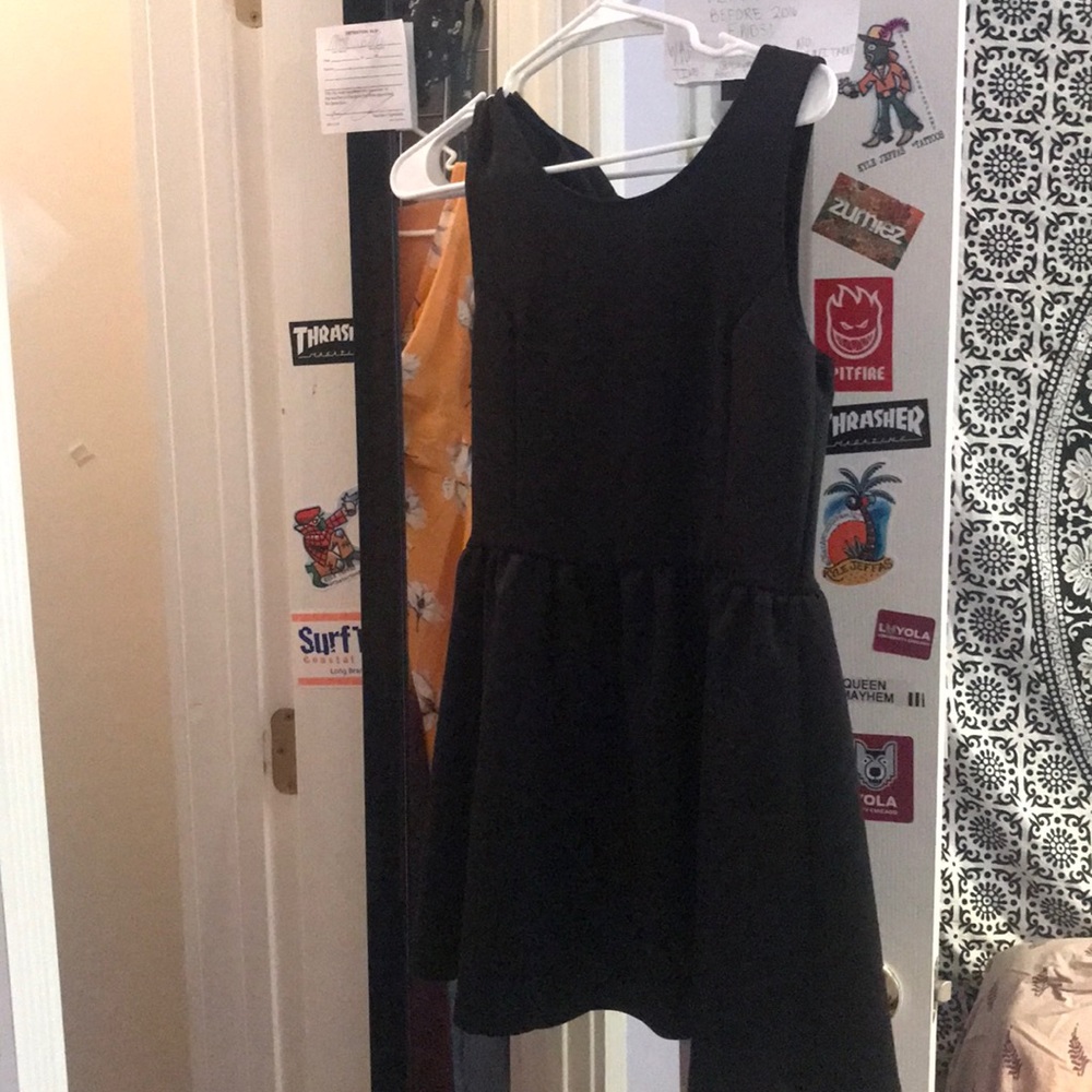 Simple black dress
